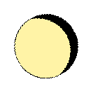Luna calante da piena